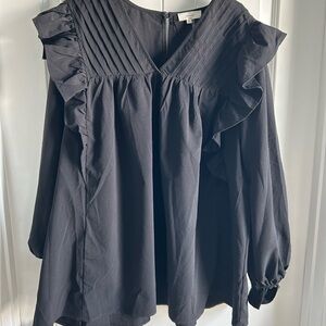 Entro black long sleeved blouse